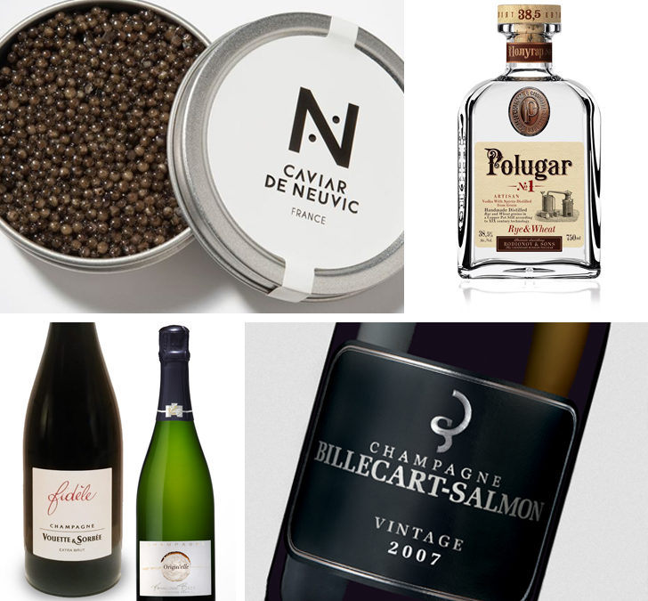 Caviar de Neuvic, champagne et vodka