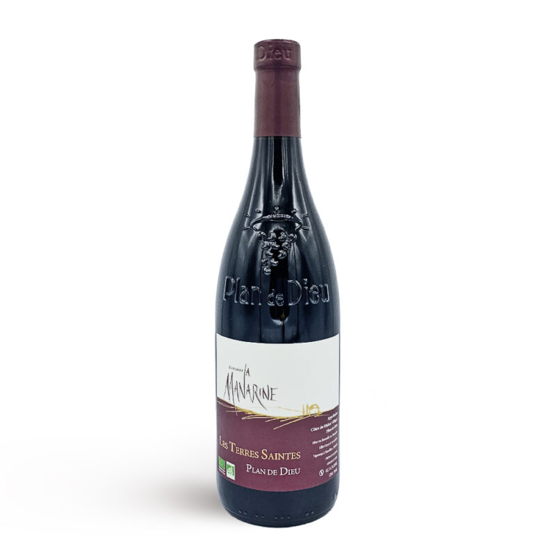 vin rouge, côtes-du-rhône, Plan de Dieu, Domaine la Manarine, Les terres saintes
